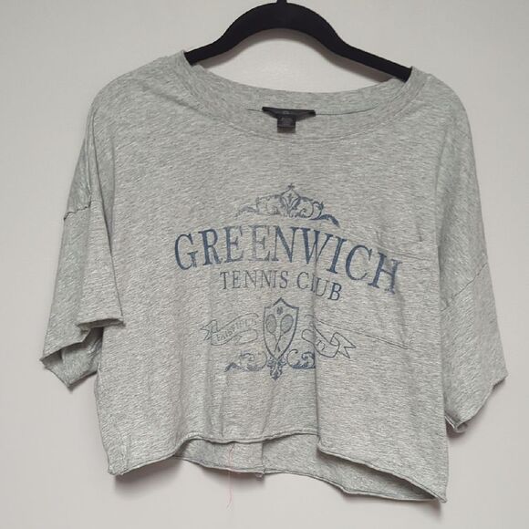 Greenwich Tennis Club Light Gray Women's Short Sleeve Top - Picture 1 of 4